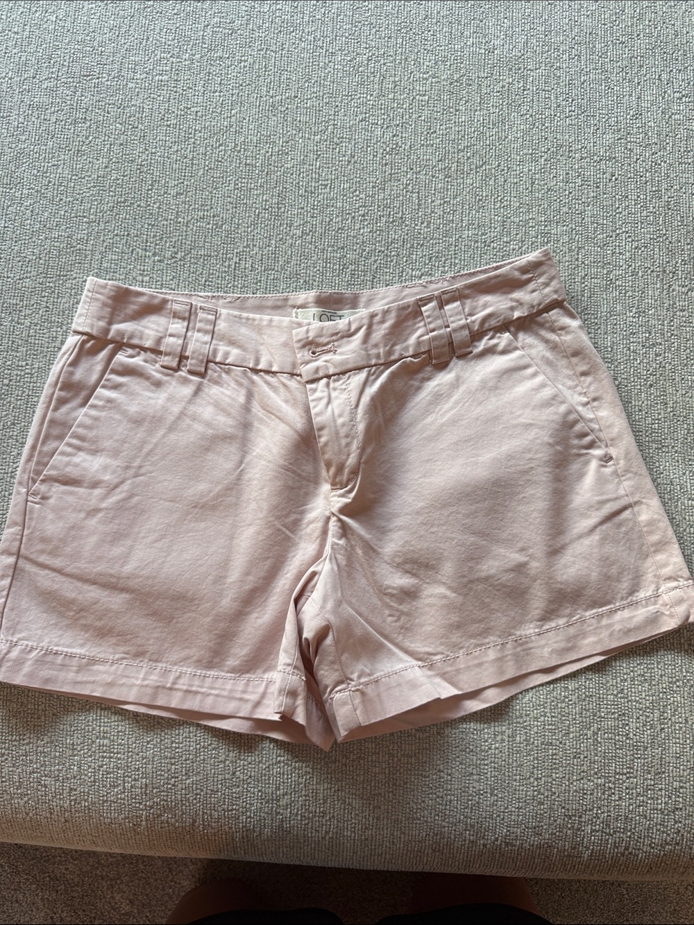 NWT LOFT Soft Blush Cotton-Blend Bermuda Shorts